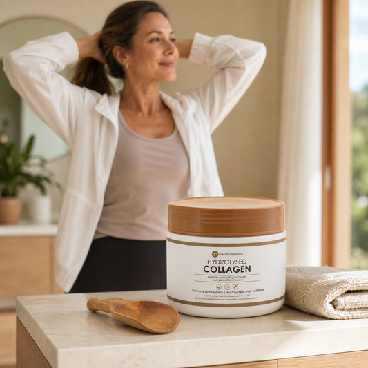 IPS Hydrolysed Collagen in a warm morning wellness routine