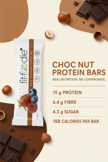 Choc Nut Protein Bar nutrition infographic