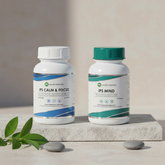 IPS Starter Stress Stack lifestyle shot in natural daylight