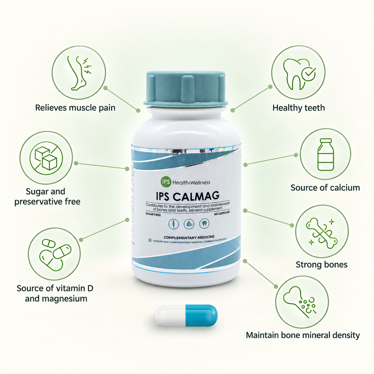 IPS CalMag product and benefits — no-heading design