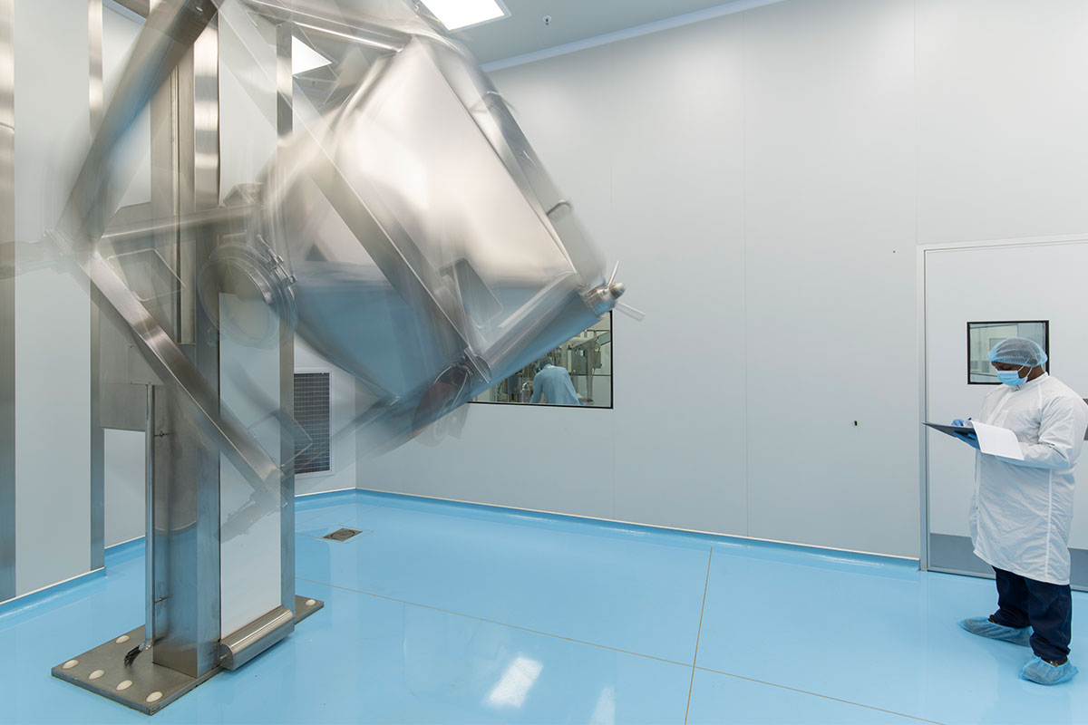 Dedicated blending equipment inside the IPS facility