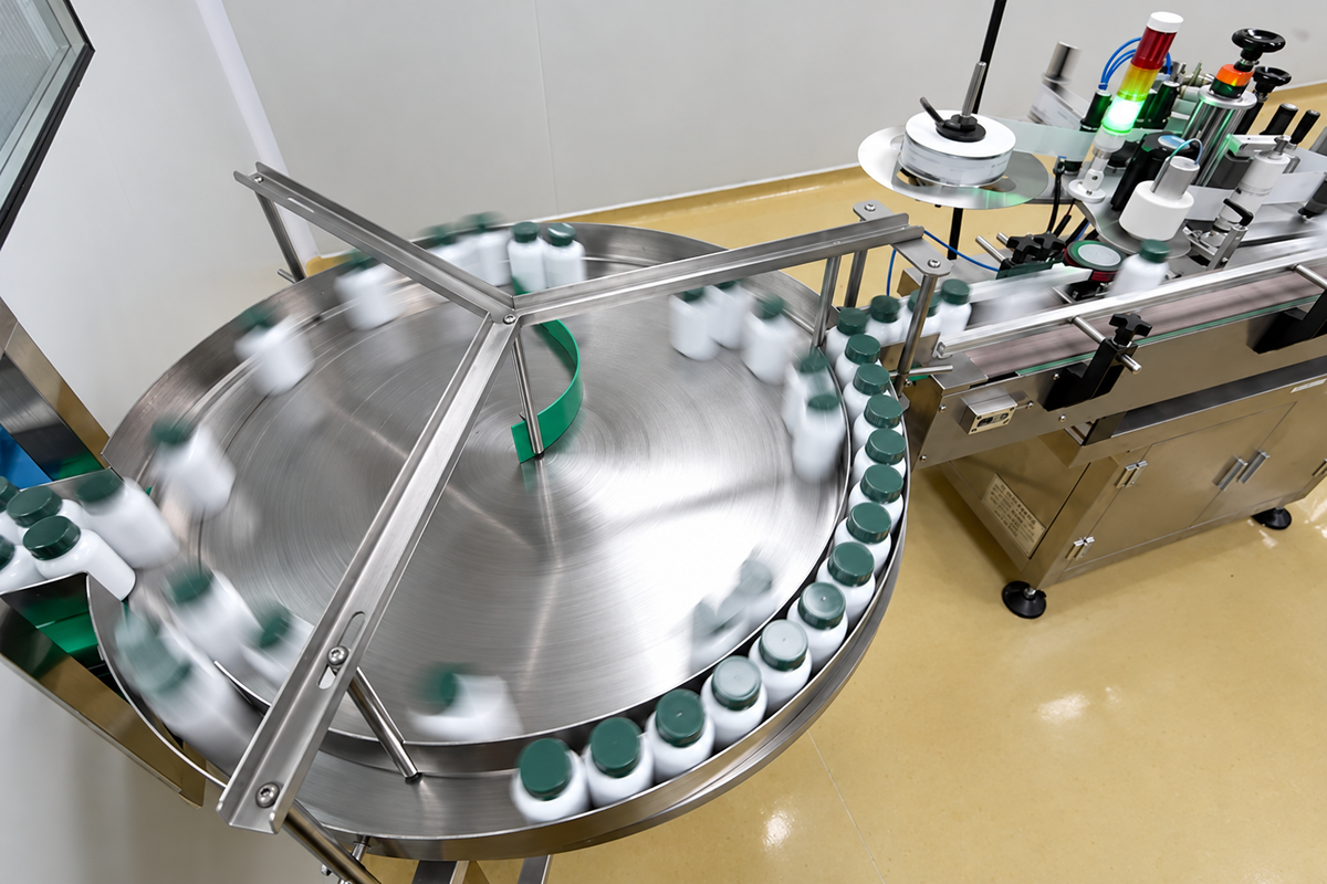 The counting and filling line at the IPS facility