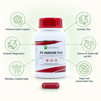 IPS Immune Plus product and benefits — no-heading design