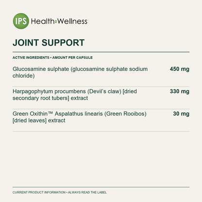 Joint Support active ingredients and quantities