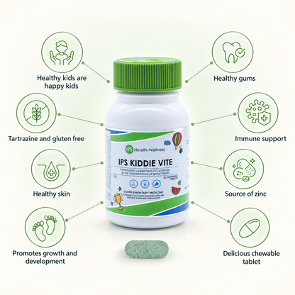 IPS Kiddie Vite product and benefits — no-heading design