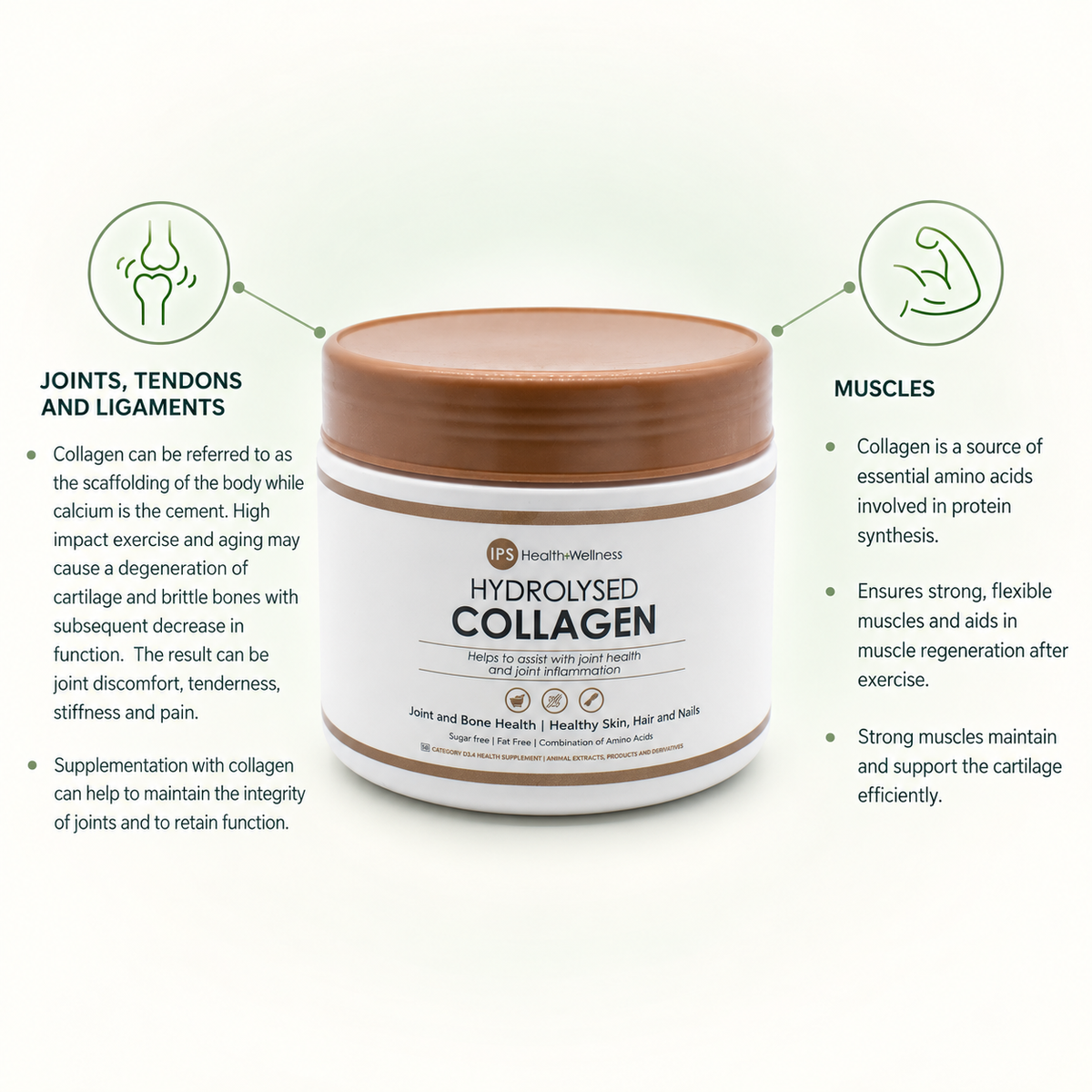 IPS Hydrolysed Collagen product and benefits — no-heading design