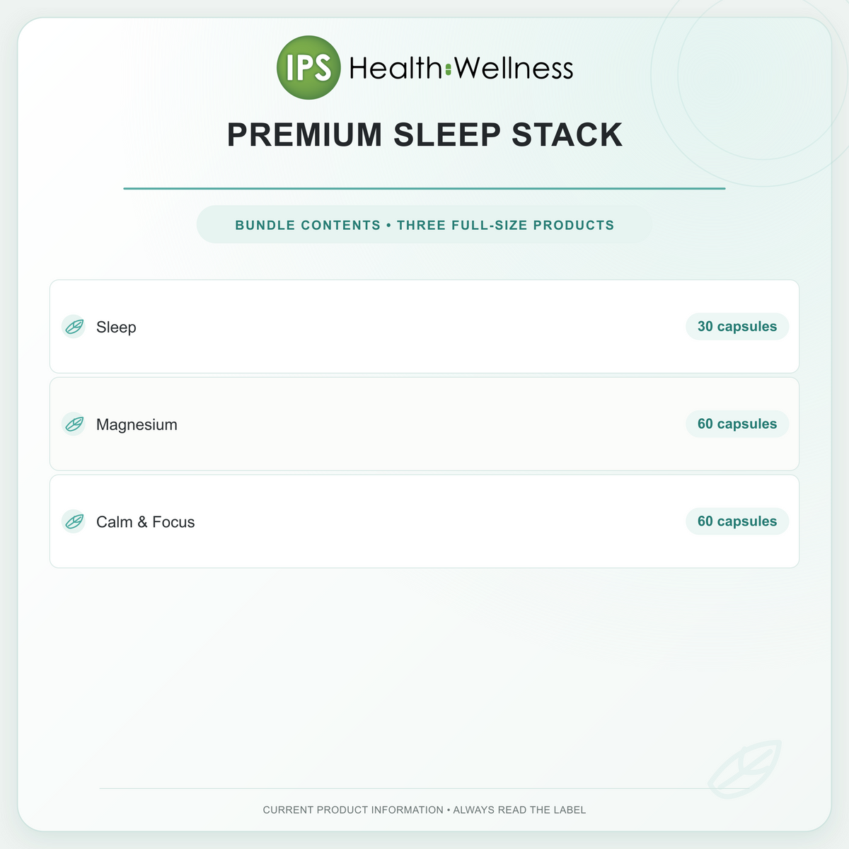 Premium Sleep Stack bundle contents