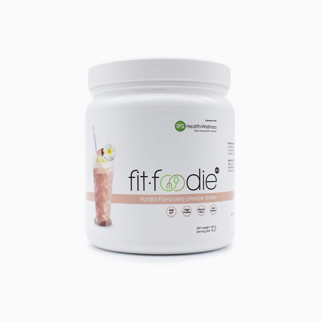 IPS Fit Foodie Vanilla Flavoured Lifestyle Shake tub