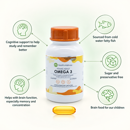 IPS Young Adult  Omega 3 product and benefits — no-heading design